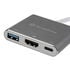 SilverStone SST-EP08C - USB 3.1 Typ-C Adapter auf HDMI/USB Type C/USB Type A - silber image number null