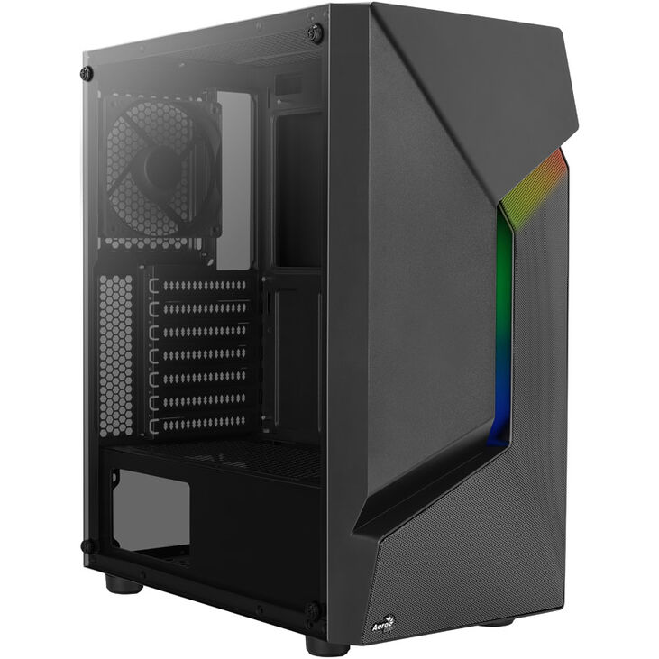 Aerocool Scape-G-BK-v1 Mid Tower, Tempered Glass - Black image number 8