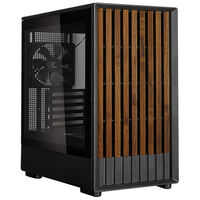 Zalman P10 Namu PC-Gehäuse, Mini-Tower, mATX, Tempered Glass - schwarz, Holz
