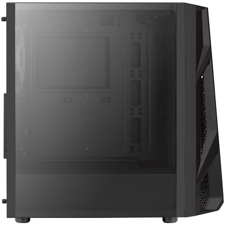 Aerocool NightHawk Duo Midi-Tower, Tempered Glass - schwarz image number 8