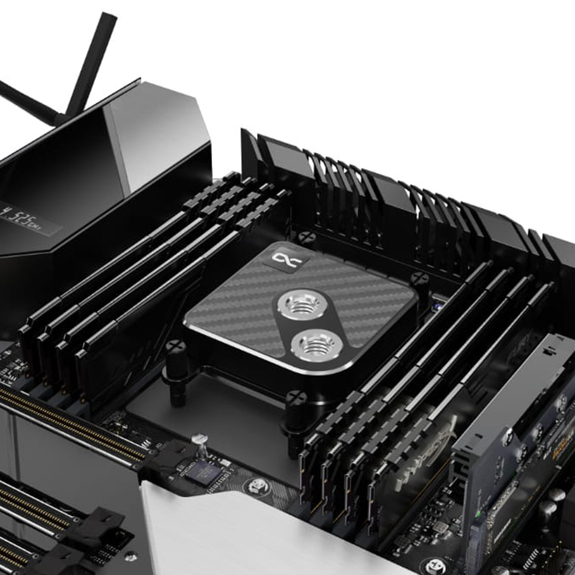 Alphacool Core 1 Carbon CPU-Wasserkühler – 72x72x26.5 Mm, Für Intel/AMD, Mit Carbon-Optik