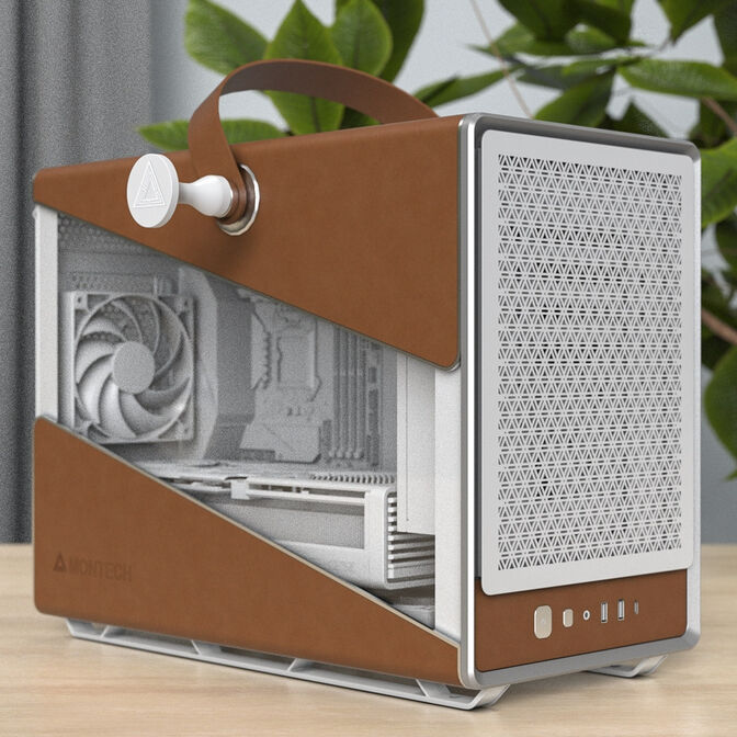 Montech HERITAGE PRO PC case, Mid Tower, ATX, Tempered Glass - white image number 8