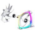 Montech RX120 PWM ARGB Reverse Fan - 120mm, white image number null