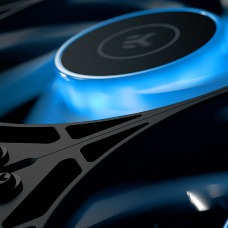 EK Water Blocks EK-Nucleus AIO CR240 Lux D-RGB AiO Wasserkühlung - 240 mm, schwarz image number 2