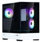 Zalman P30 PC-Gehäuse, Mini-Tower, mATX, Tempered Glass - schwarz / weiß