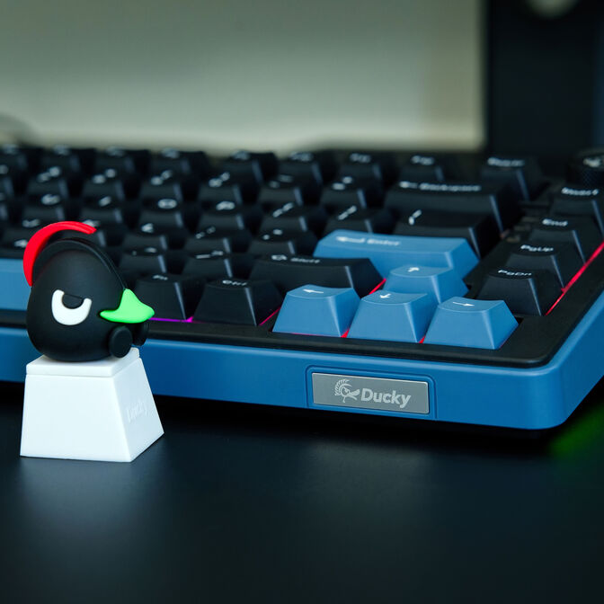 Ducky OK-M 75 Gaming-Tastatur, 75%, Hot-Swap-f&auml;hig, RGB, ANSI - KTT Baby Blue Switches image number 10