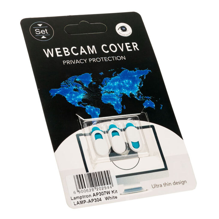 Lamptron Webcam Slide Cover, 3-Stück - weiß image number 2