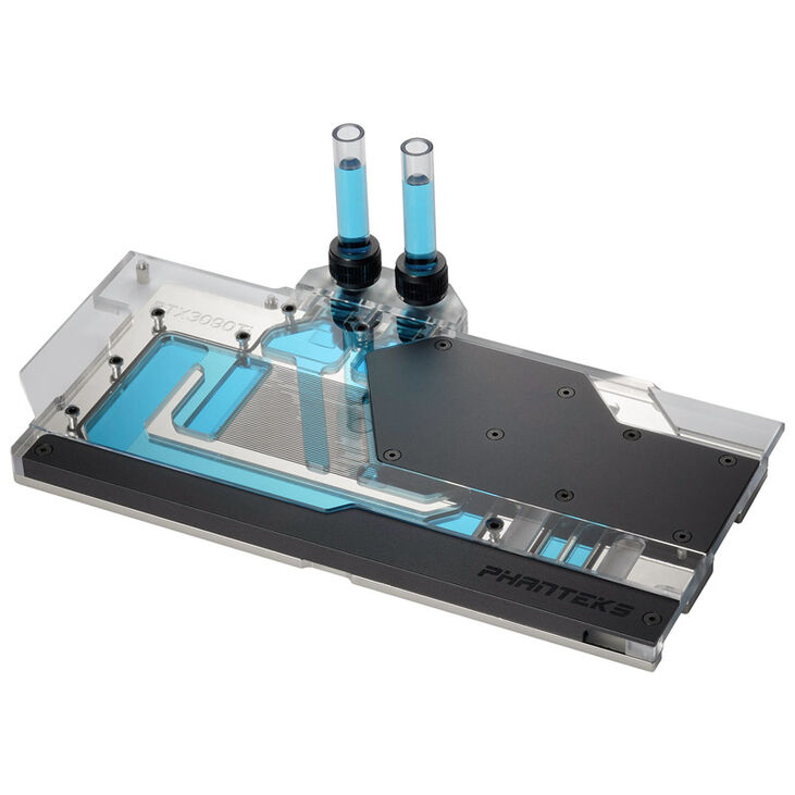 PHANTEKS Glacier G3090Ti GPU Water Block Asus, D-RGB - Backplate, schwarz image number 1