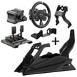 Res-Tech GT Cockpit Simracing Rig - Shiny Black + MOZA Bundle image number null