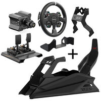 Res-Tech GT Cockpit Simracing Rig - Shiny Black + MOZA Bundle