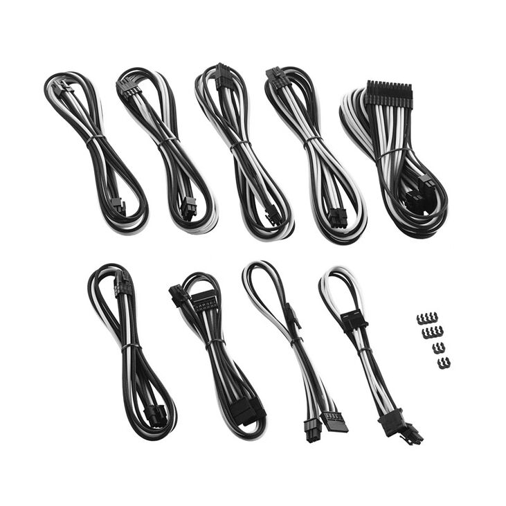 CableMod PRO ModMesh RT ASUS/Seasonic/Phanteks Cable Kits - schwarz/weiß image number 1