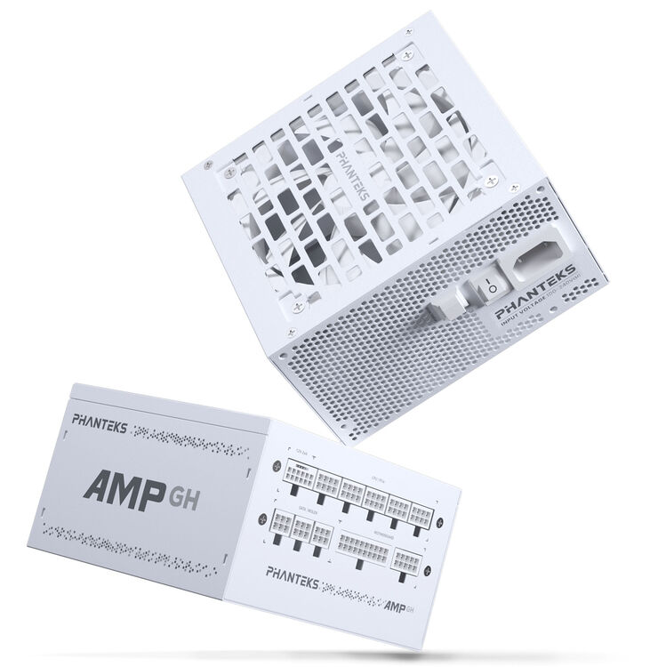 Phanteks AMP GH 750W 80 PLUS Gold Power Supply, PCIe 5.1, ATX 3.1 - 750 Watt, white image number 4