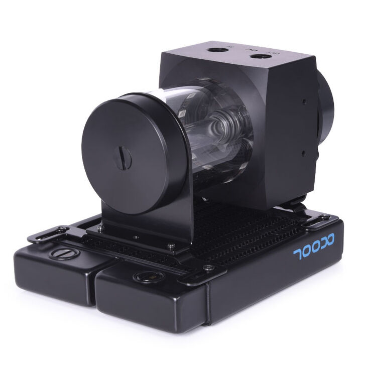 Alphacool Core 100 Aurora ARGB Ausgleichbehälter mit VPP Pumpe, Acryl - schwarz image number 1