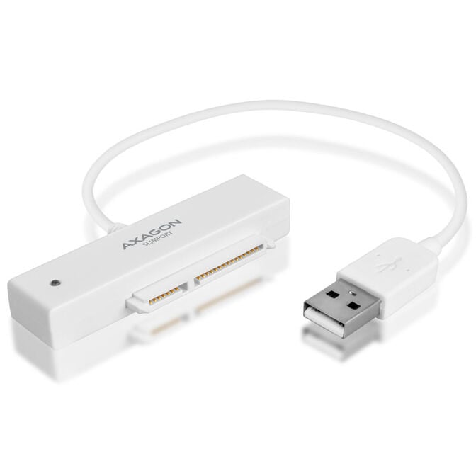 AXAGON ADSA-1S SLIMPort Adapter, USB 2.0, 2.5" SSD/HDD, SATA - with Case image number 0