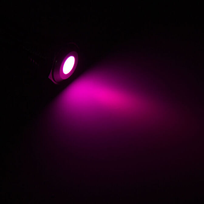 Lamptron Vandalismus-gesicherte LED - violett, silberne Fassung image number 2