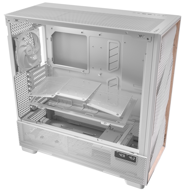 Antec Flux Pro PC Case, full tower, E-ATX, tempered glass – white image number 23