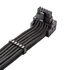CableMod Universal Pro ModMesh 16-Pin to 16-Pin Cable, 90° Connector, Sleeved, StealthSense - Black, 60 cm, Var. B image number null