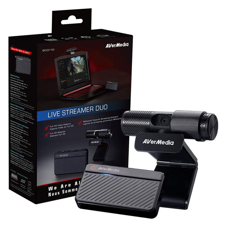 AVerMedia Live Streamer DUO Streaming Kit (Webcam and Capture Box) image number 5