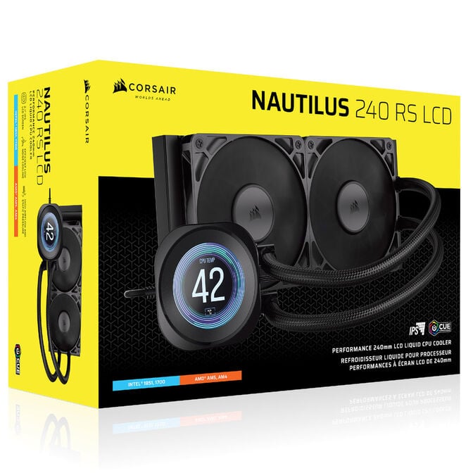 Corsair Nautilus RS 240 LCD ARGB Komplett-Wasserk&uuml;hlung - 240 mm, schwarz image number 6