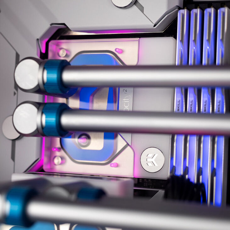 EK Water Blocks EK-Quantum Velocity² D-RGB - 1700 White Upgrade Kit image number 3