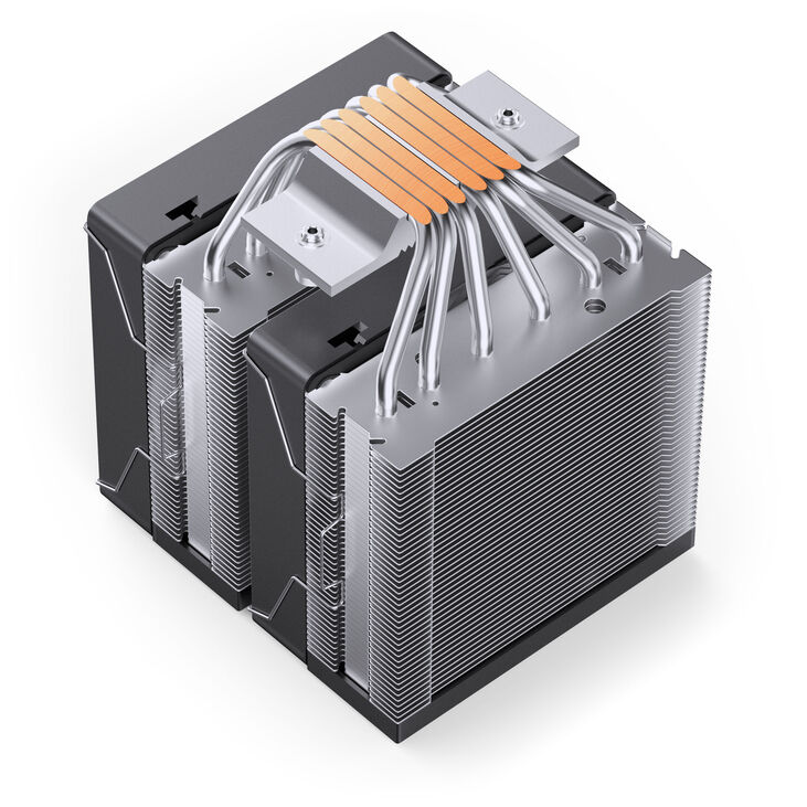 Jonsbo CR-3000E CPU cooler, dual tower, RGB - 120mm, black image number 4
