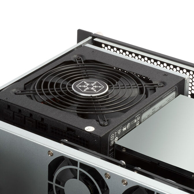 SilverStone RM23-502 Rackmount Server Case, ATX, USB 3.0 - 2U - black image number 6