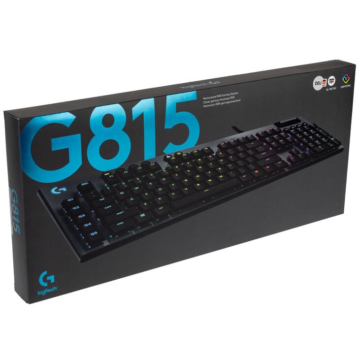 Logitech G815 Lightsync RGB Gaming Tastatur, GL Tactile, RGB LED - DE Layout image number 7