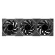 Lian Li UNI FAN TL LCD FLEX Wireless Fan, ARGB and LCD - Reverse Blade 120mm, black, 3-pack with controller image number null