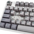 Ducky One 3 Mist Grey TKL Gaming Keyboard, RGB LED - MX-Ergo-Clear (US) image number null