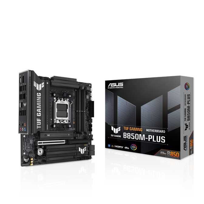ASUS TUF Gaming B850M-Plus Mainboard, Sockel AM5, AMD B850, Micro-ATX, DDR5 image number 0