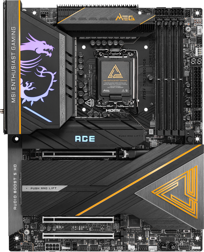 MSI MEG Z890 ACE motherboard, socket LGA 1851, Intel Z890, ATX, DDR5 image number 2