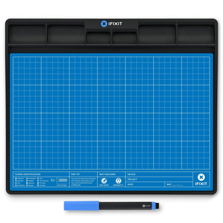 IFixit FixMat magnetic project mat, ESD-safe - blue image number 0