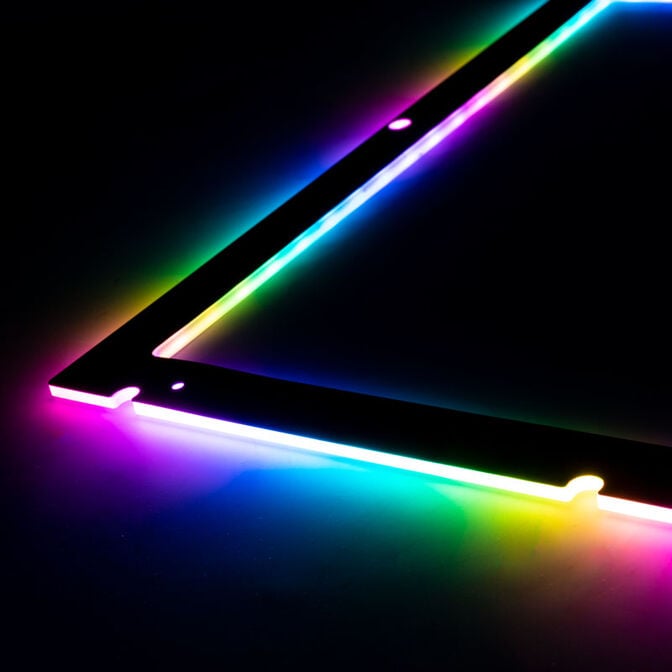 Lamptron ATX motherboard ARGB LED frame - black image number 3