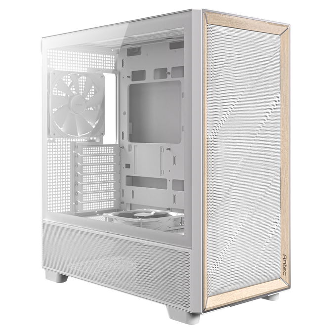 Antec Flux PC Case, Mid Tower, E-ATX, Tempered Glass &ndash; white image number 8