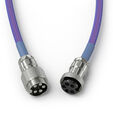 Glorious GMMK Coiled Cable Nebula, Spiral Keyboard Cable, USB-C/USB-A - Purple/Silver image number null