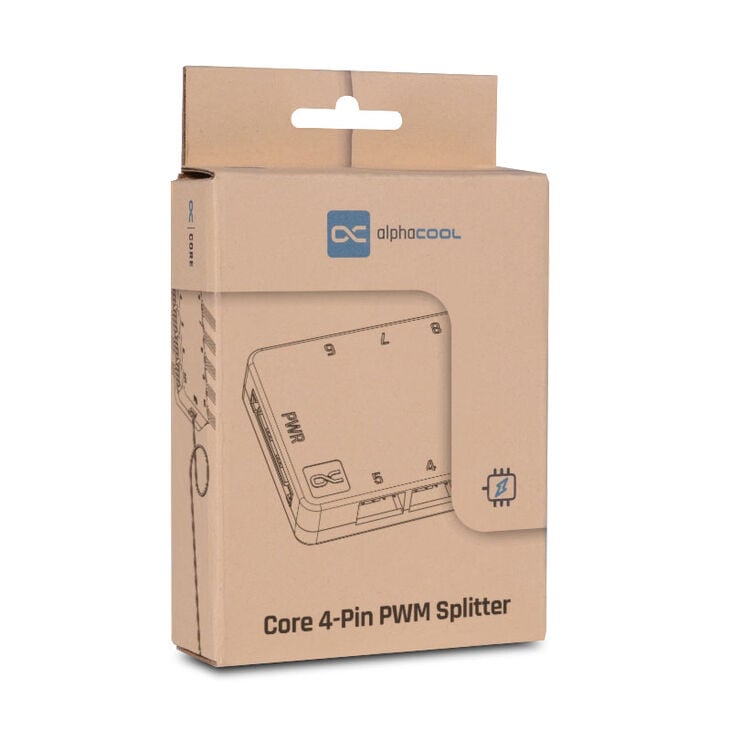 Alphacool Core 10x 4-Pin PWM Splitter - schwarz image number 6