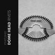 MDPC-X Blind Rivet Flat Head Black FlexPaint, 10 Pieces image number null