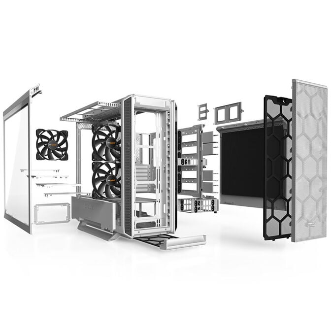 be quiet! Silent Base 802 Window Mid Tower - Tempered Glass, White image number 4