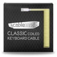 CableMod Classic Coiled Keyboard Cable USB-C to USB Type A, Lemon Ice - 150cm image number null