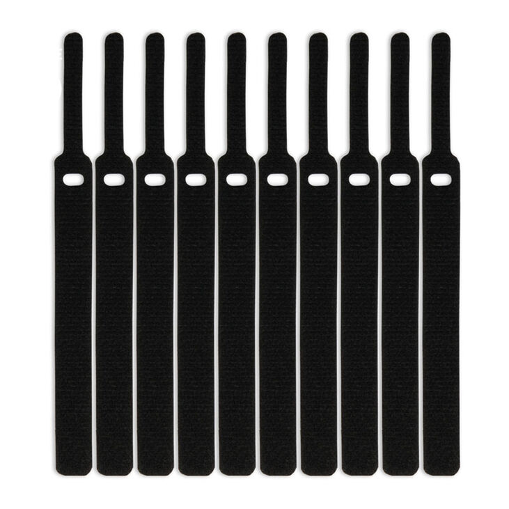 LABEL THE CABLE Basic Klettbinder 10er Set - schwarz image number 1