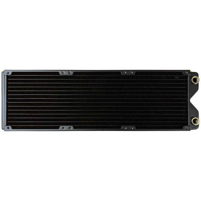 Phobya R27-S420 Radiator, 420 mm radiator, 18 FPI, copper fins, 2x G1/4-inch connectors &ndash; black image number 2