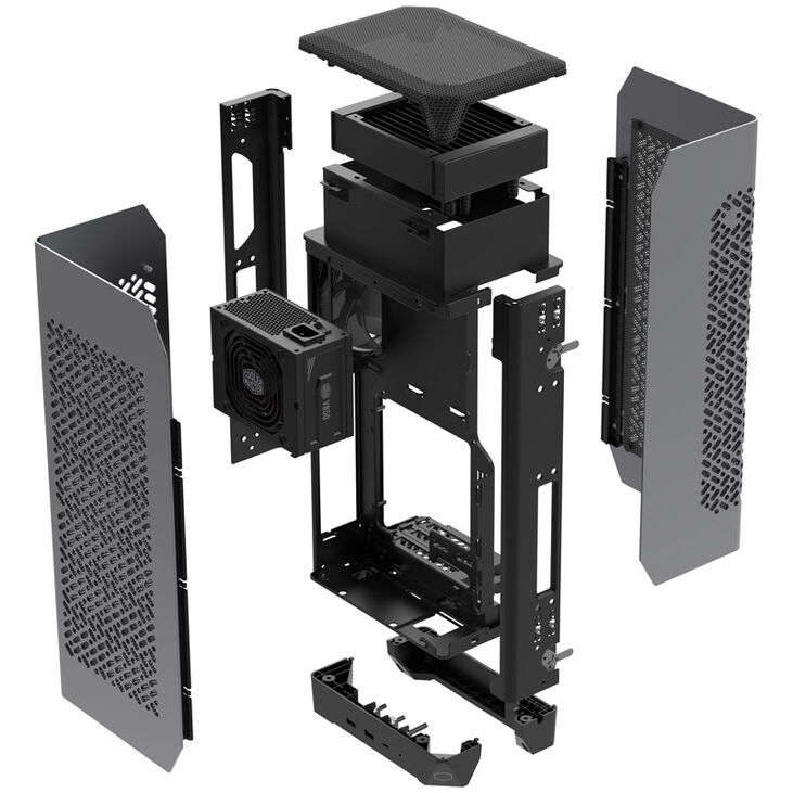 Cooler Master Ncore 100 MAX Mini-ITX Tower, Glasfenster - grau image number 9