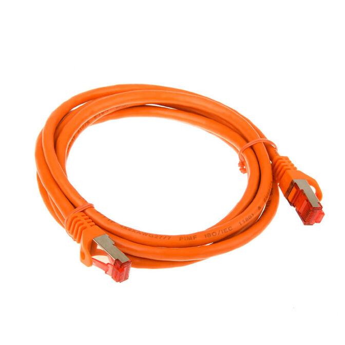 InLine Patchkabel Cat.6, S/FTP (PiMf), 250MHz, orange - 2m image number 1