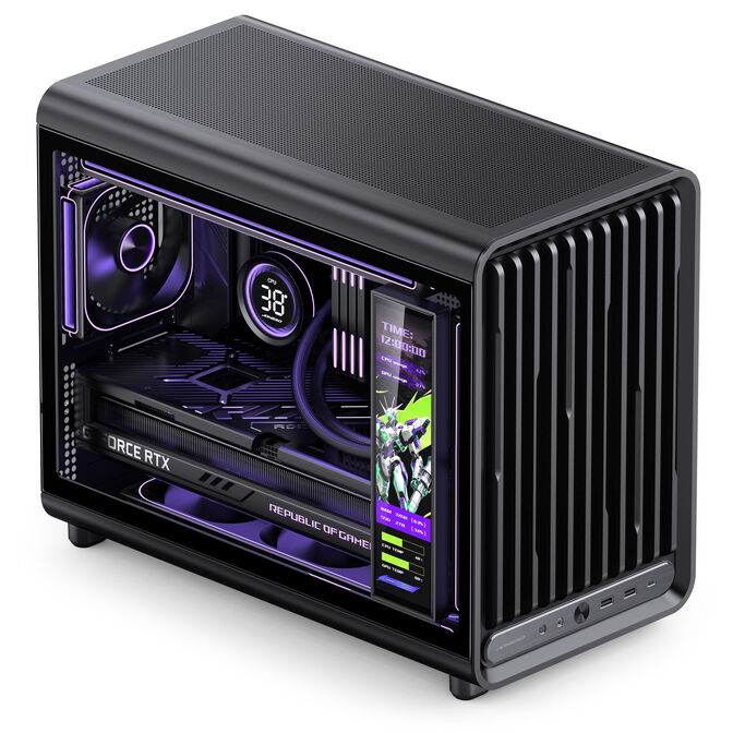 Jonsbo D33 STD PC Case, Mini Case, mATX, Tempered Glass - black image number 7