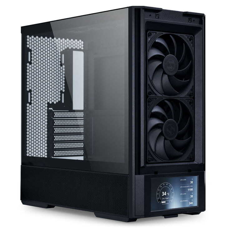 Lian Li LANCOOL 207 Digital PC-Gehäuse, Midi-Tower, ATX, Tempered Glass - schwarz image number 5
