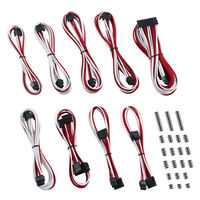 CableMod Classic ModMesh C-Series Cable Kit Corsair RMi & RMx - wei&szlig;/rot