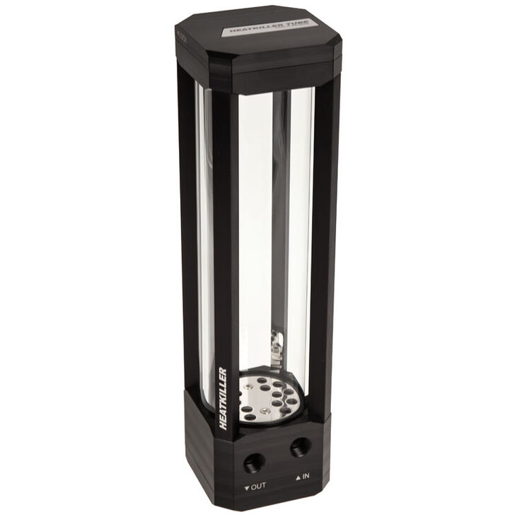 Watercool Heatkiller Tube 200 D5 pump top reservoir - black image number 0