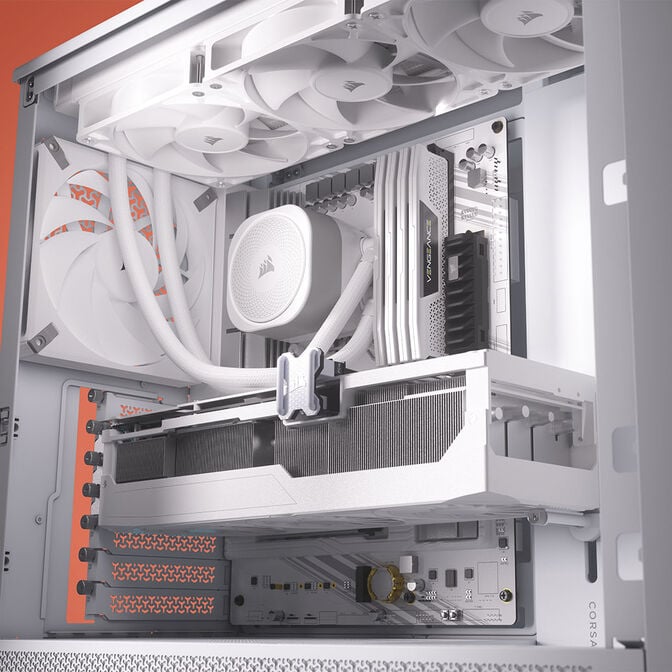 Corsair Frame 4000D RS PC-Geh&auml;use, Midi-Tower, E-ATX, Tempered Glass - wei&szlig; image number 11
