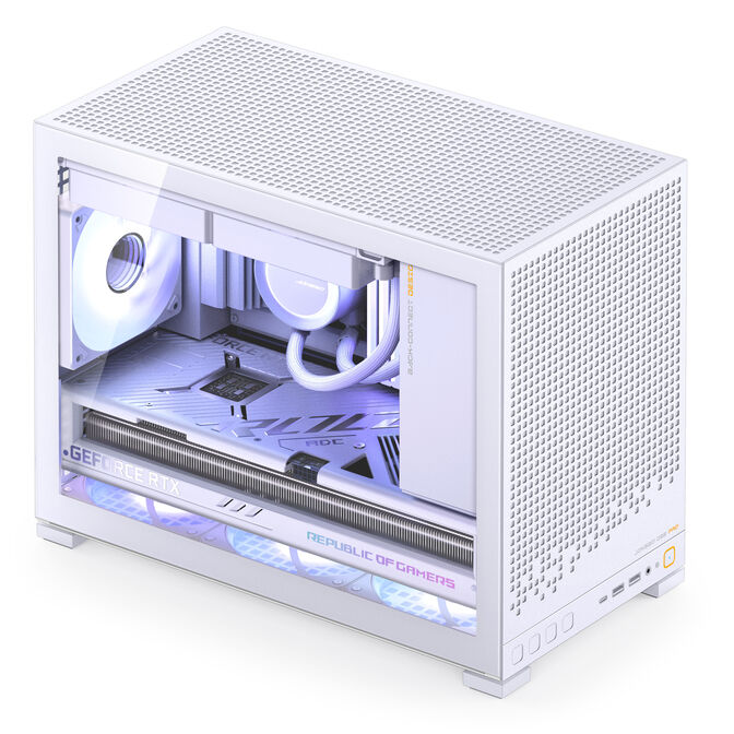 Jonsbo D32 PRO White PC-Geh&auml;use, Mini-Geh&auml;use, mATX, Tempered Glass - wei&szlig; image number 2