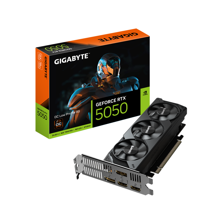 GIGABYTE GeForce RTX 5050 OC Low Profile 8G, 8192 MB GDDR6 image number 0